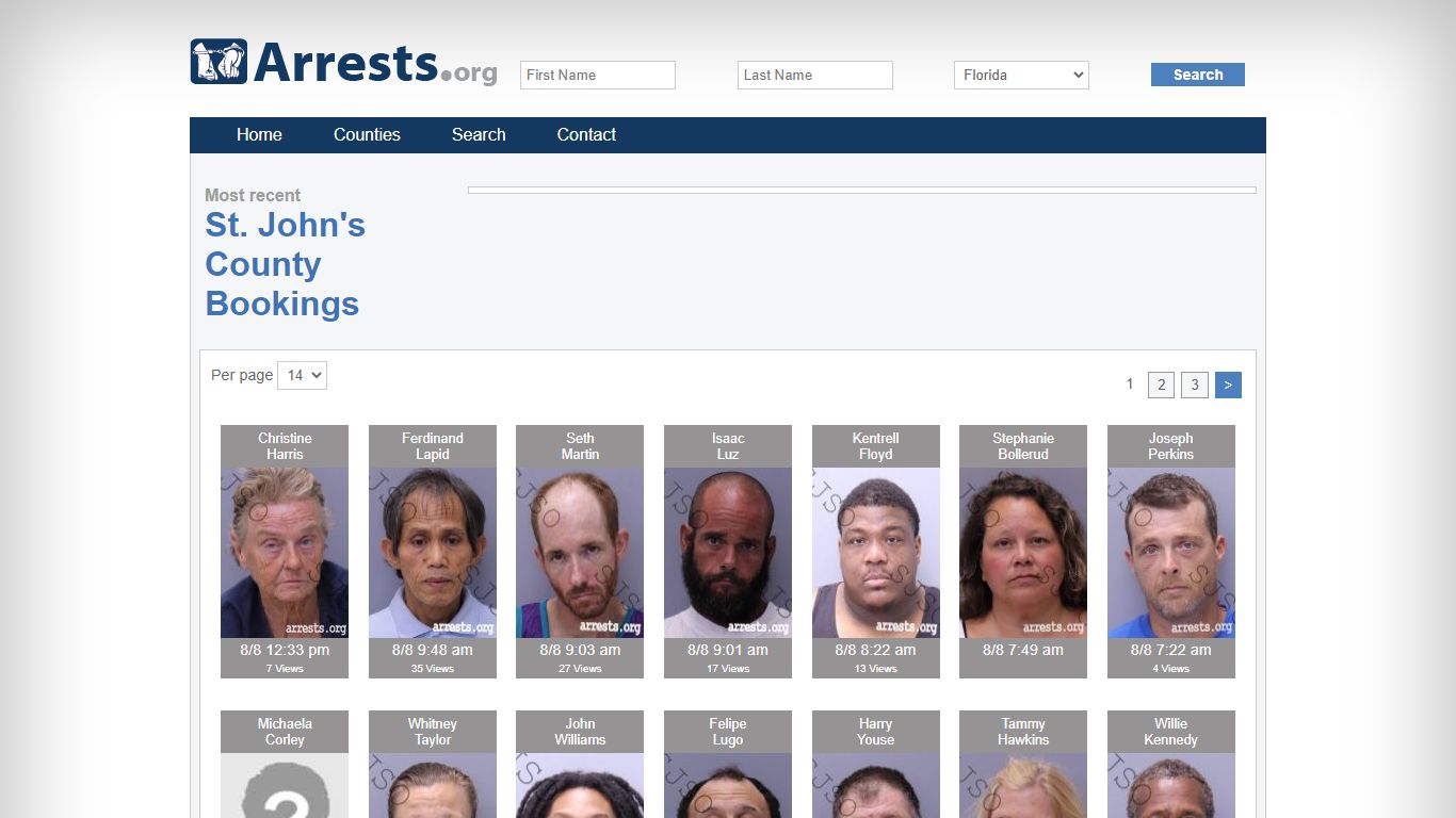 St. John's County Arrests and Inmate Search